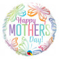 Happy Mothers Day Round Foil Balloon - Inflated Happy Mothers Day Round Foil Balloon - Inflated