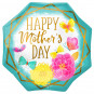 Happy Mother's Day Octagon Supershape Foil Balloon - Inflated Happy Mother's Day Octagon Supershape Foil Balloon - Inflated
