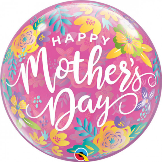 Happy Mother's Day Supershape Foil Balloon - Inflated