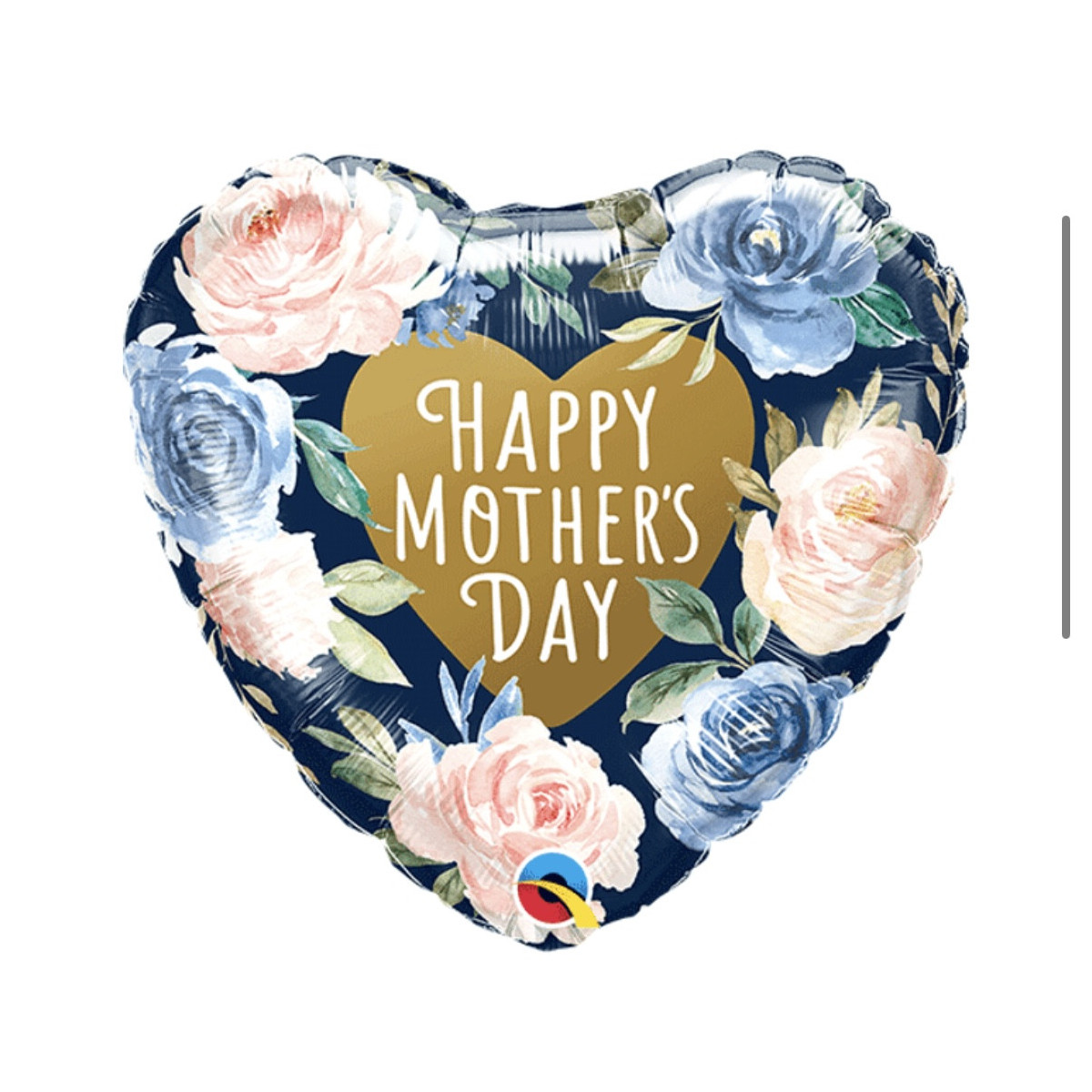 Happy Mothers Day Heart Foil Balloon - Inflated Happy Mothers Day Heart Foil Balloon - Inflated