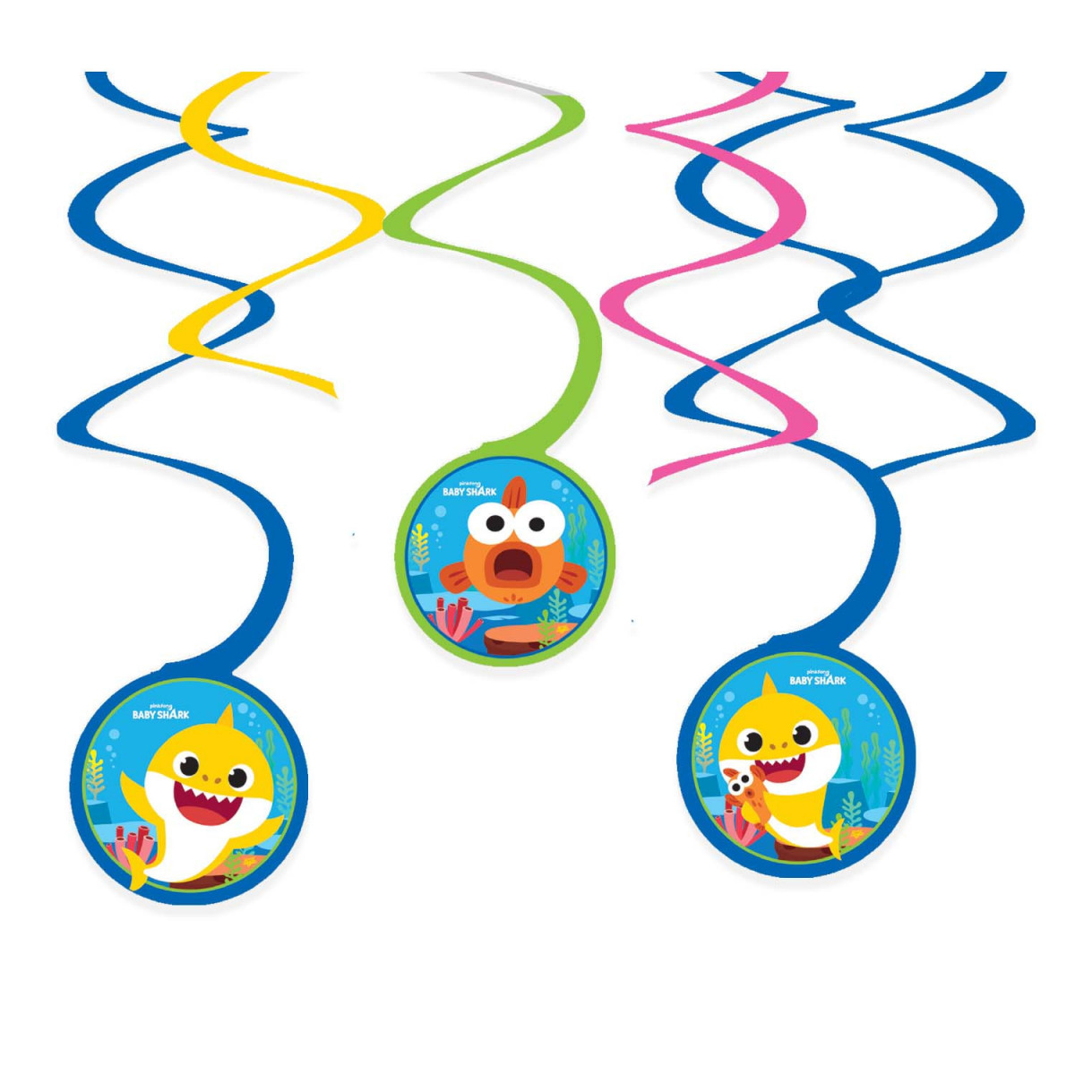 Baby Shark Swirl Decorations