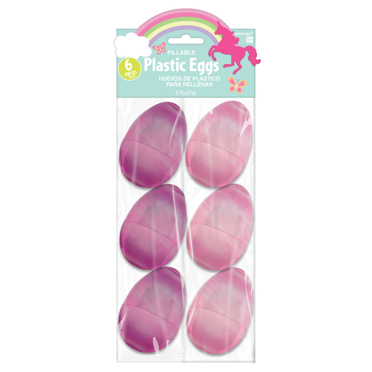 Unicorn Plastic Fillable Eggs Unicorn Plastic Fillable Eggs