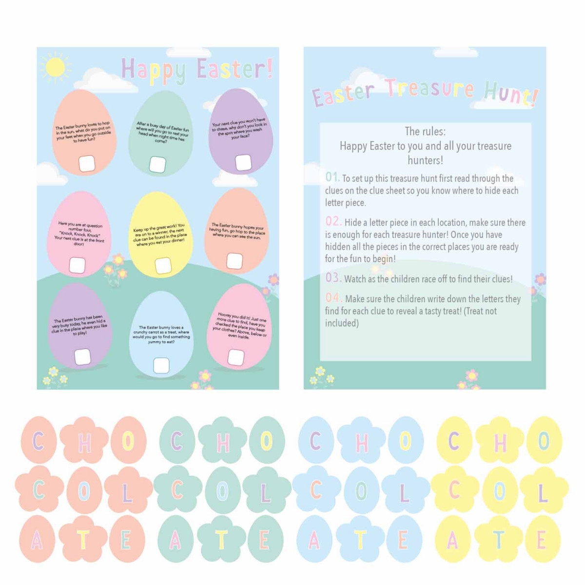 Easter Treasure Hunt Game Easter Treasure Hunt Game
