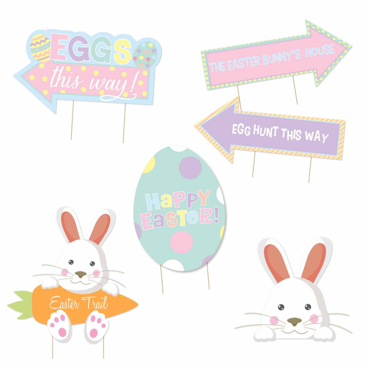 Easter Egg Hunt Lawn Signs Easter Egg Hunt Lawn Signs