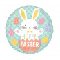 Hoppy Easter Round Foil Balloon - Inflated