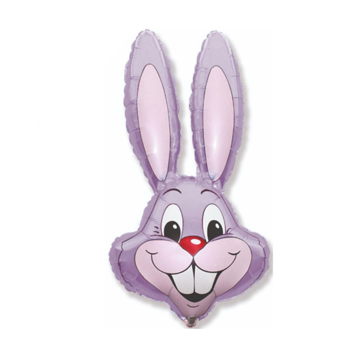 Pastel Lilac Bunny Head Supershape Foil Balloon - Inflated Pastel Lilac Bunny Head Supershape Foil Balloon - Inflated