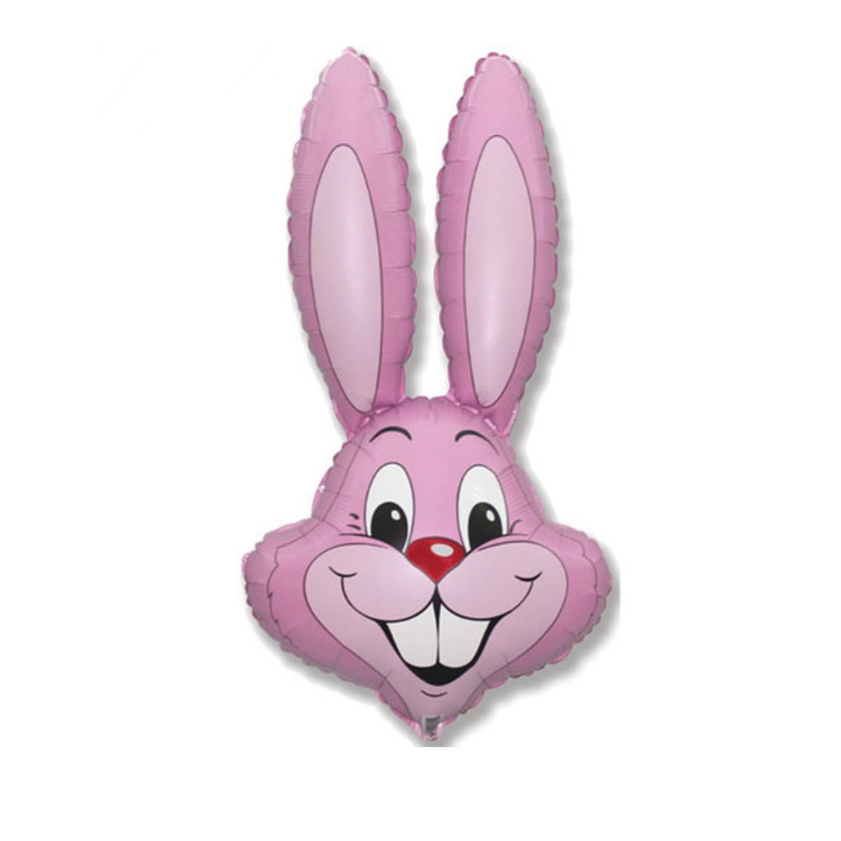 Pastel Pink Bunny Head Supershape Foil Balloon - Inflated Pastel Pink Bunny Head Supershape Foil Balloon - Inflated