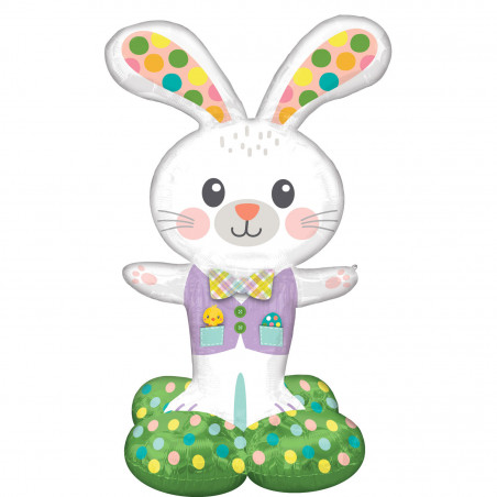 Easter Bunny Airloonz Foil Balloon - Inflated