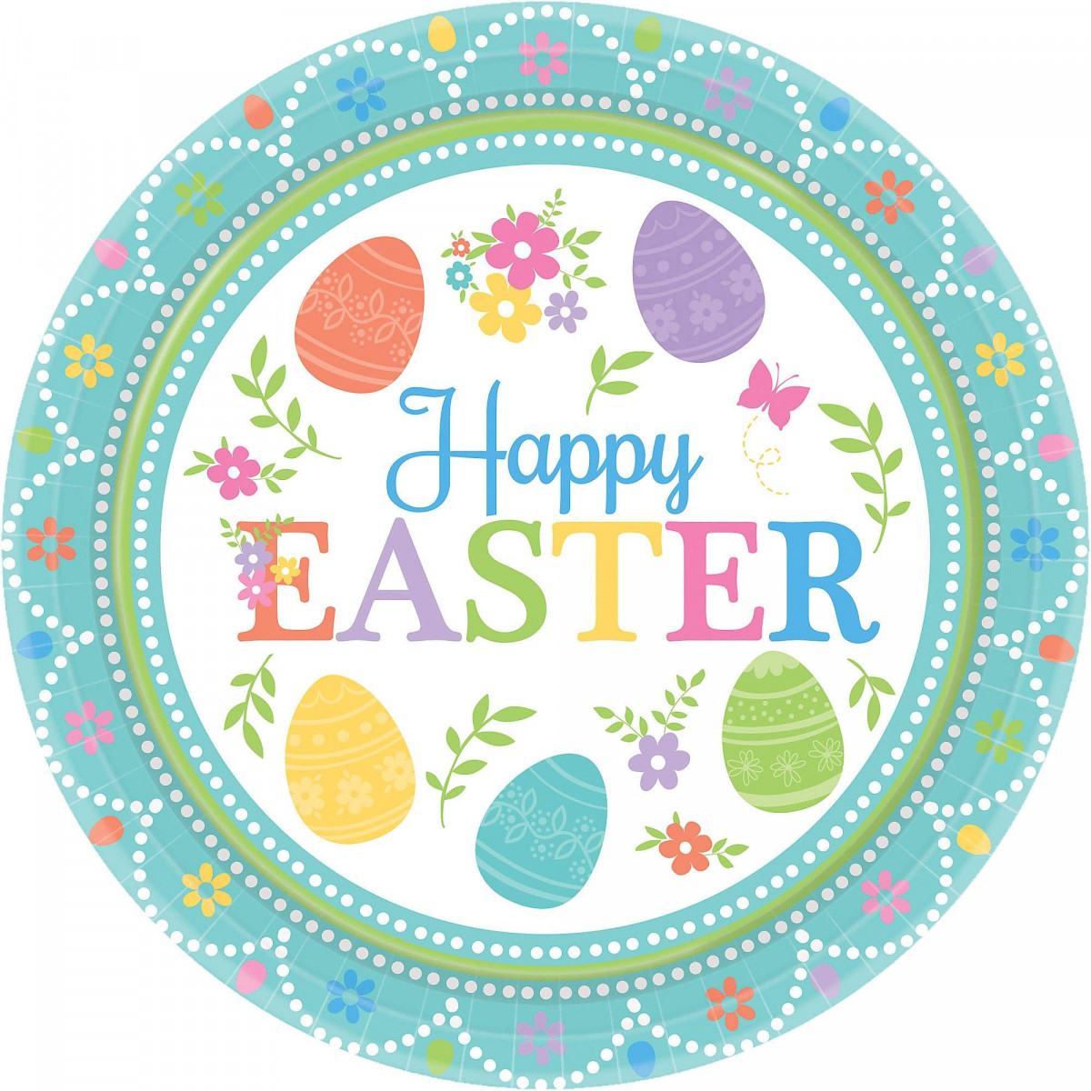 Happy Easter Paper Plates