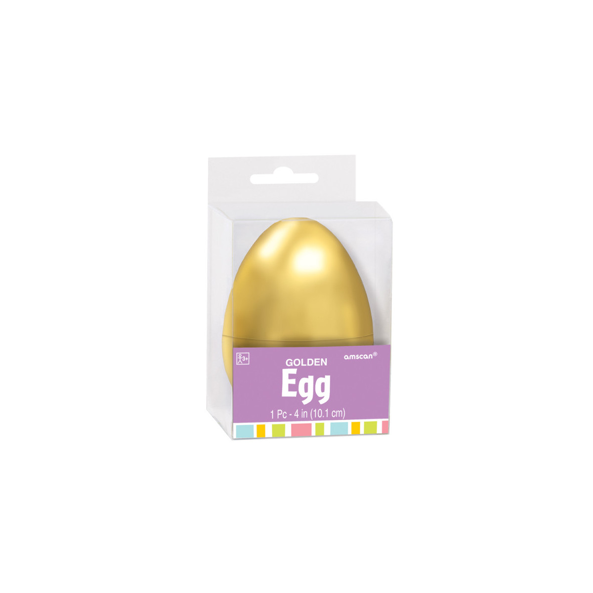 Large Gold Plastic Fillable Egg Large Gold Plastic Fillable Egg