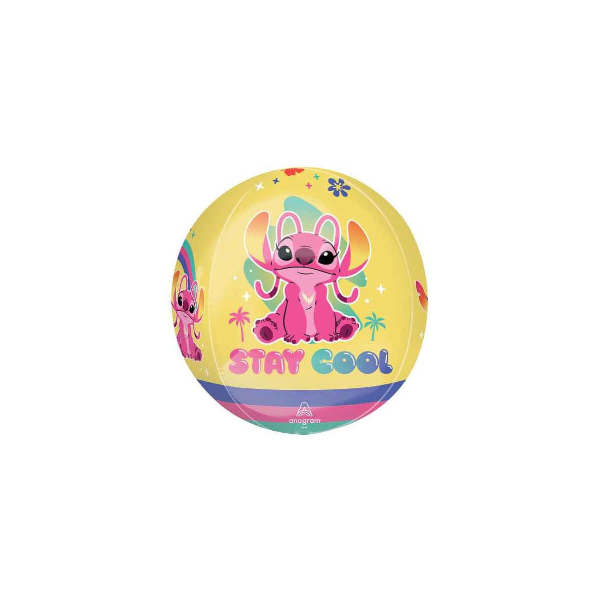 Stitch and Angel Orbz Balloon - Inflated Stitch and Angel Orbz Balloon - Inflated