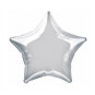 Silver Star Foil Balloon - Inflated Silver Star Foil Balloon - Inflated