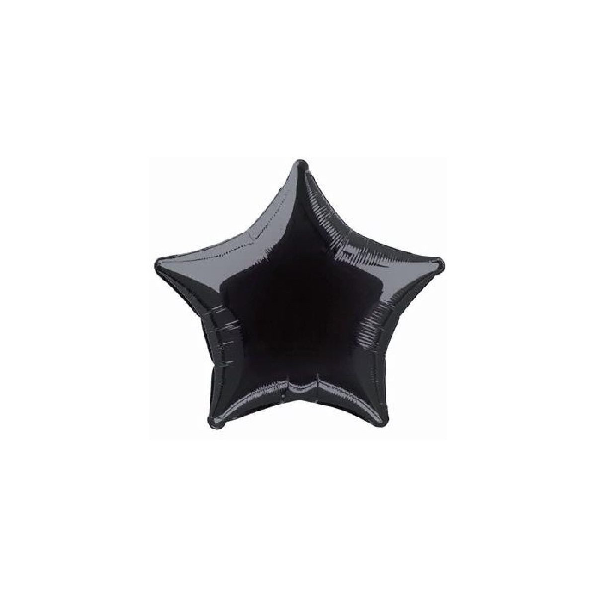 Black Star Foil Balloon - Inflated Black Star Foil Balloon - Inflated