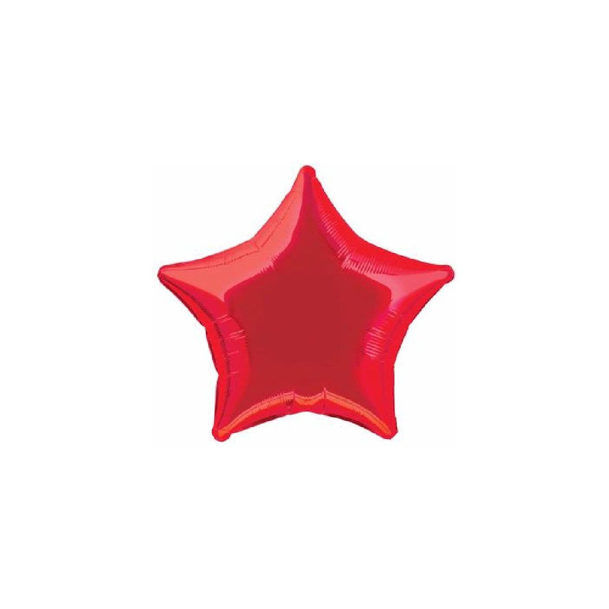 Red Star Foil Balloon - Inflated Red Star Foil Balloon - Inflated