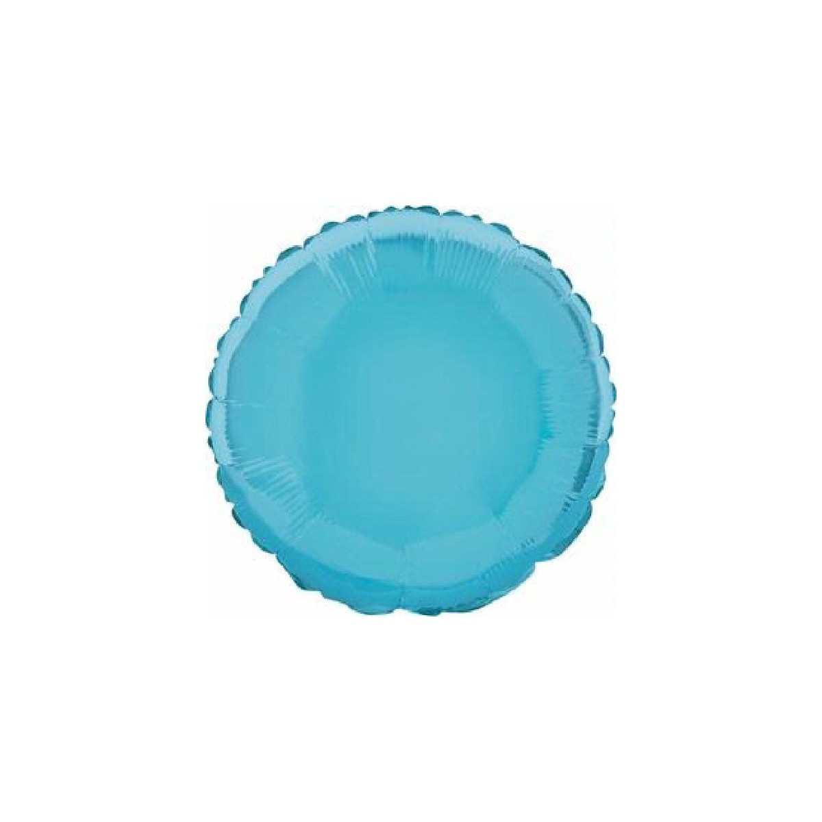 Baby Blue Round Foil Balloon - Inflated Baby Blue Round Foil Balloon - Inflated