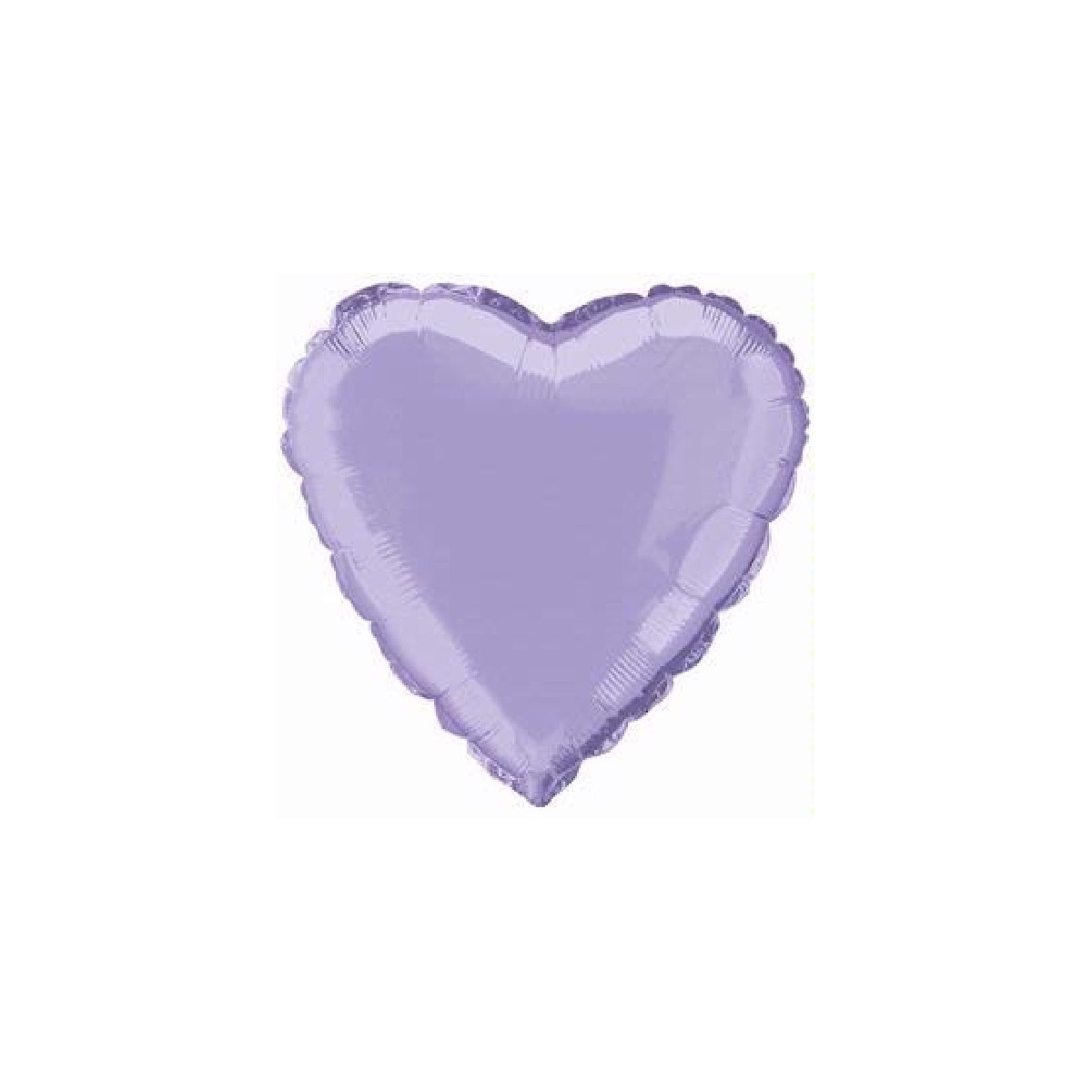 Lavender Heart Foil Balloon - Inflated Lavender Heart Foil Balloon - Inflated