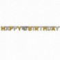 Gold Happy 40th Birthday Banner