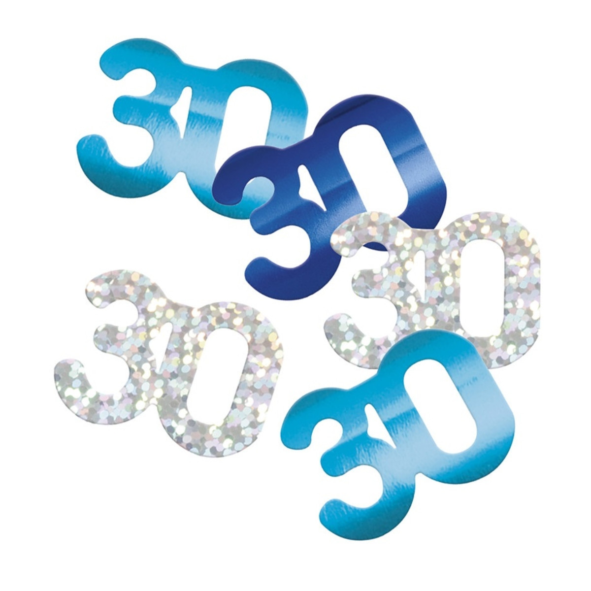 Blue 30th Birthday Confetti