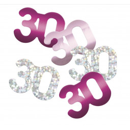 Pink 30th Birthday Confetti