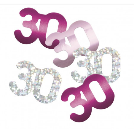 Pink 30th Birthday Confetti