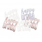 Rose Gold Happy Birthday Confetti