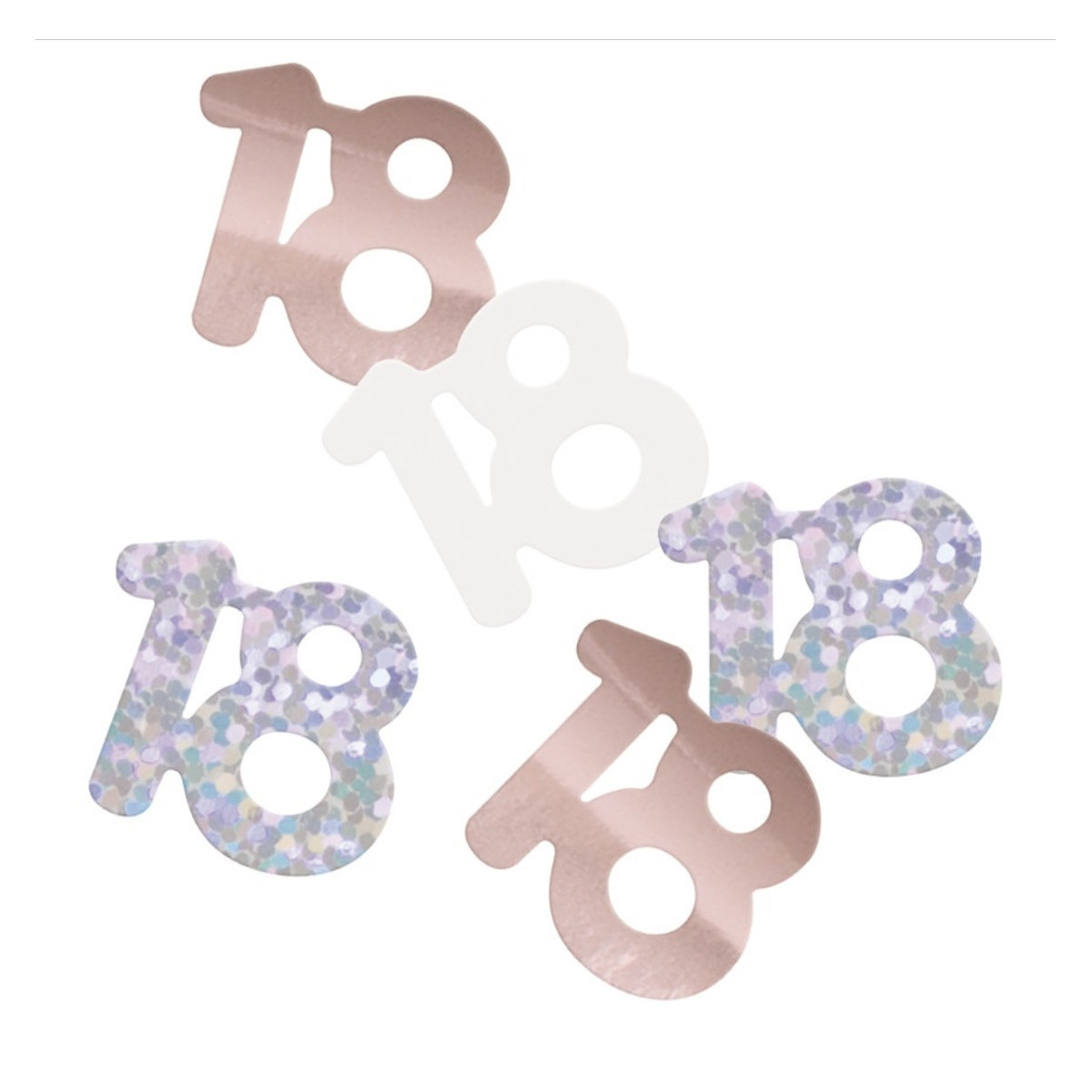 Rose Gold 18th Birthday Confetti