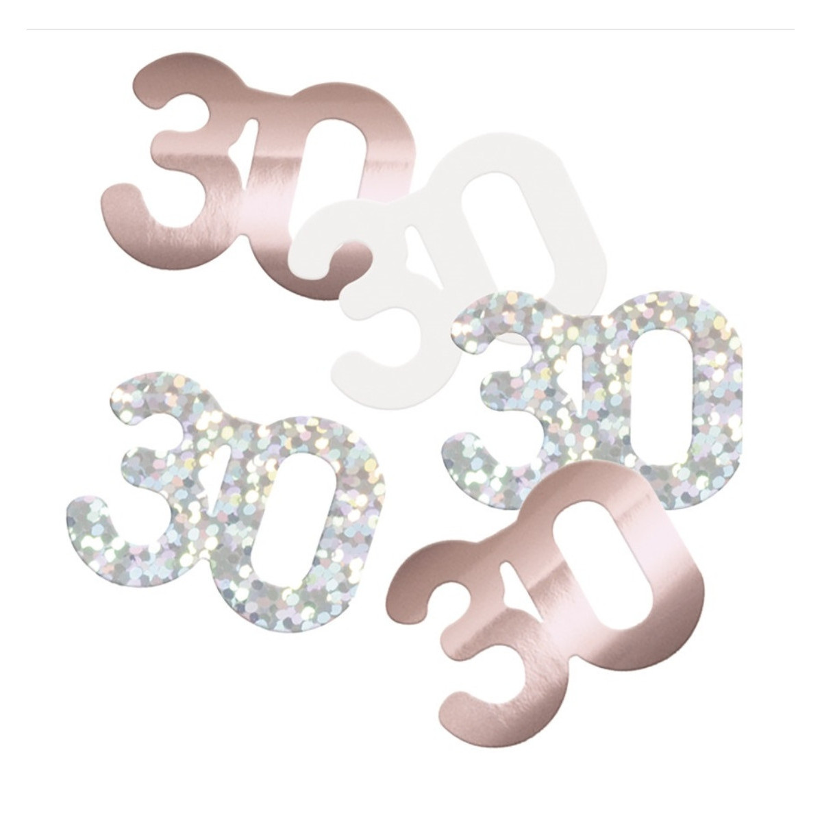 Rose Gold 30th Birthday Confetti