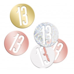 Rose Gold 13th Birthday Confetti