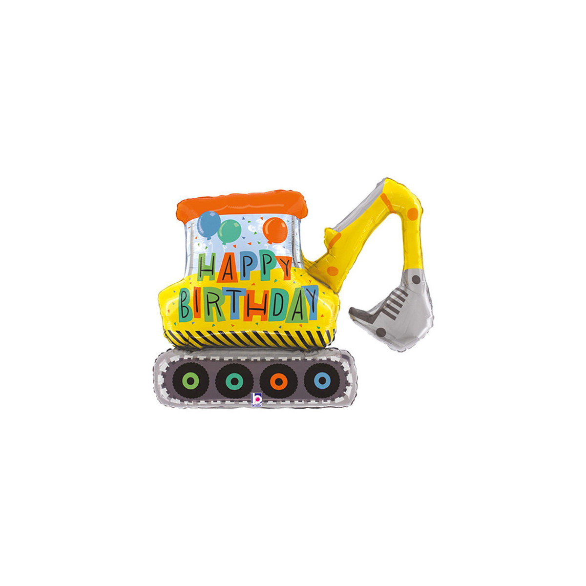 Digger Supershape Foil Balloon - Inflated