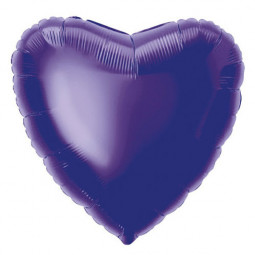 Purple Heart Foil Balloon - Inflated