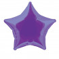 Purple Star Foil Balloon - Inflated Purple Star Foil Balloon - Inflated