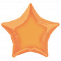Orange Star Foil Balloon - Inflated Orange Star Foil Balloon - Inflated