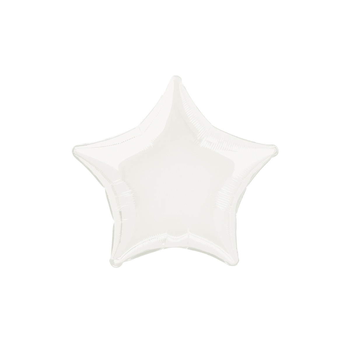 White Star Foil Balloon - Inflated White Star Foil Balloon - Inflated