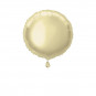 White Gold Round Foil Balloon - Inflated White Gold Round Foil Balloon - Inflated