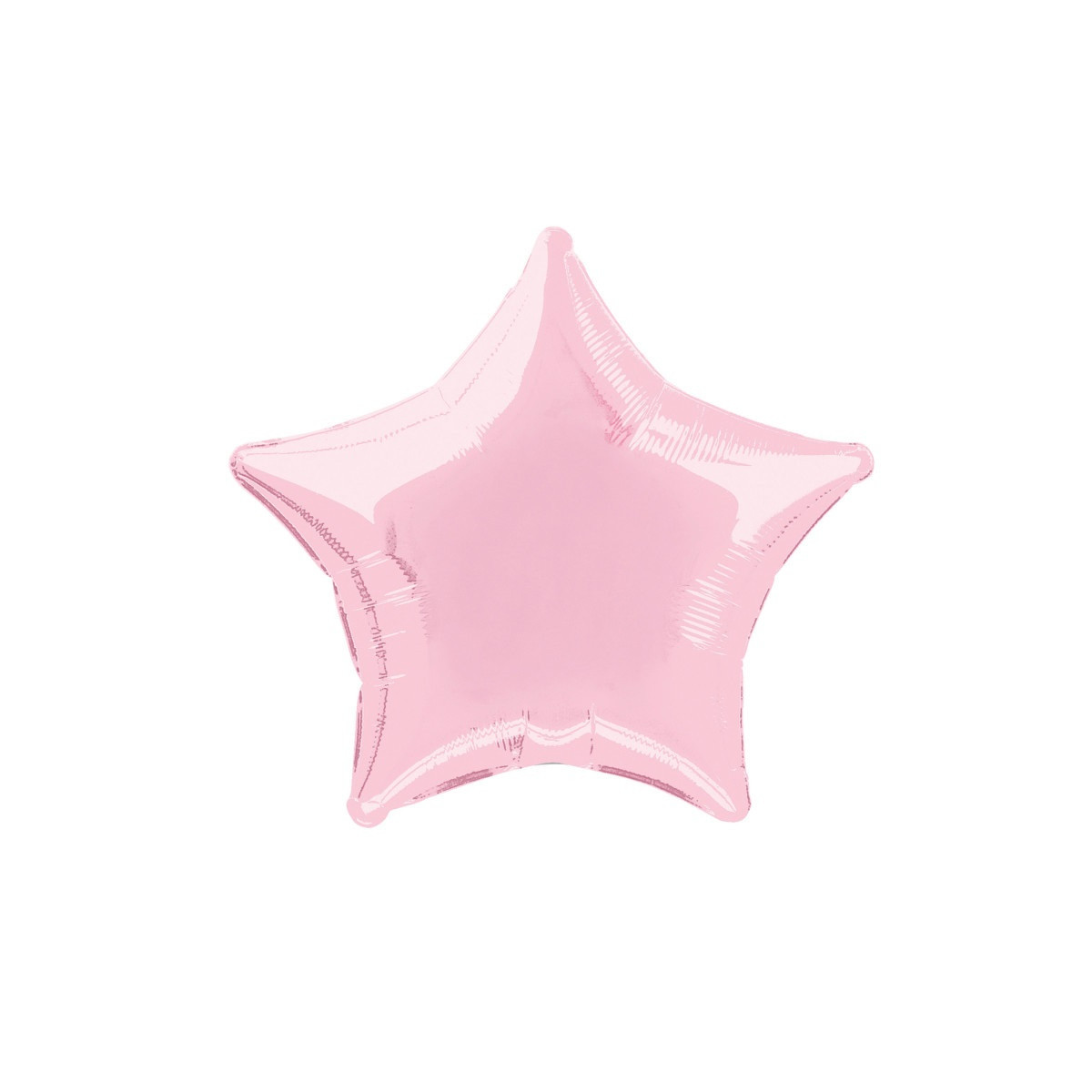 Pink Star Foil Balloon - Inflated Pink Star Foil Balloon - Inflated