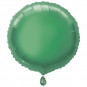 Green Round Foil Balloon - Inflated Green Round Foil Balloon - Inflated