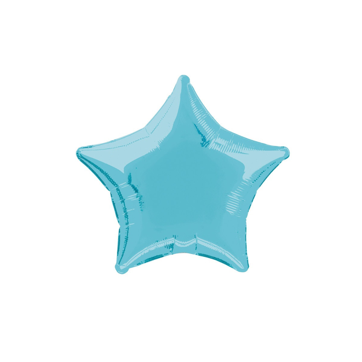 Baby Blue Star Foil Balloon - Inflated Baby Blue Star Foil Balloon - Inflated