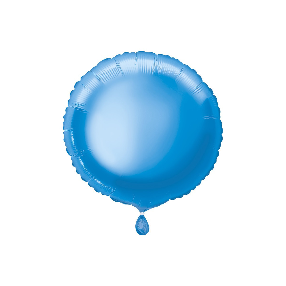 Dark Blue Round Foil Balloon - Inflated Dark Blue Round Foil Balloon - Inflated