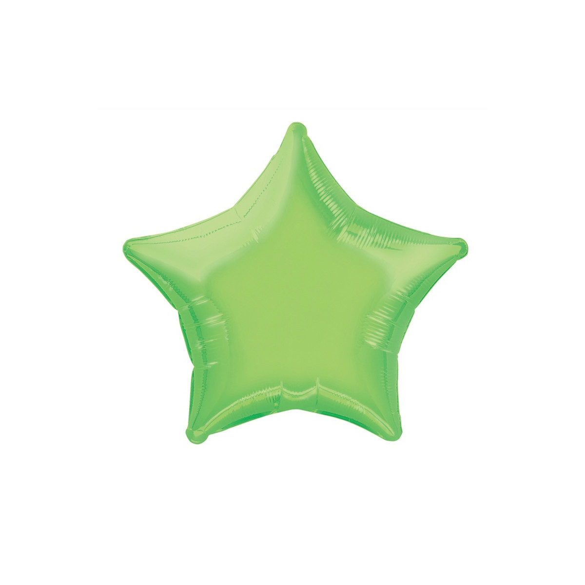 Lime Green Star Foil Balloon - Inflated Lime Green Star Foil Balloon - Inflated