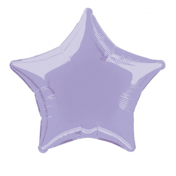 Lavender Star Foil Balloon - Inflated Lavender Star Foil Balloon - Inflated
