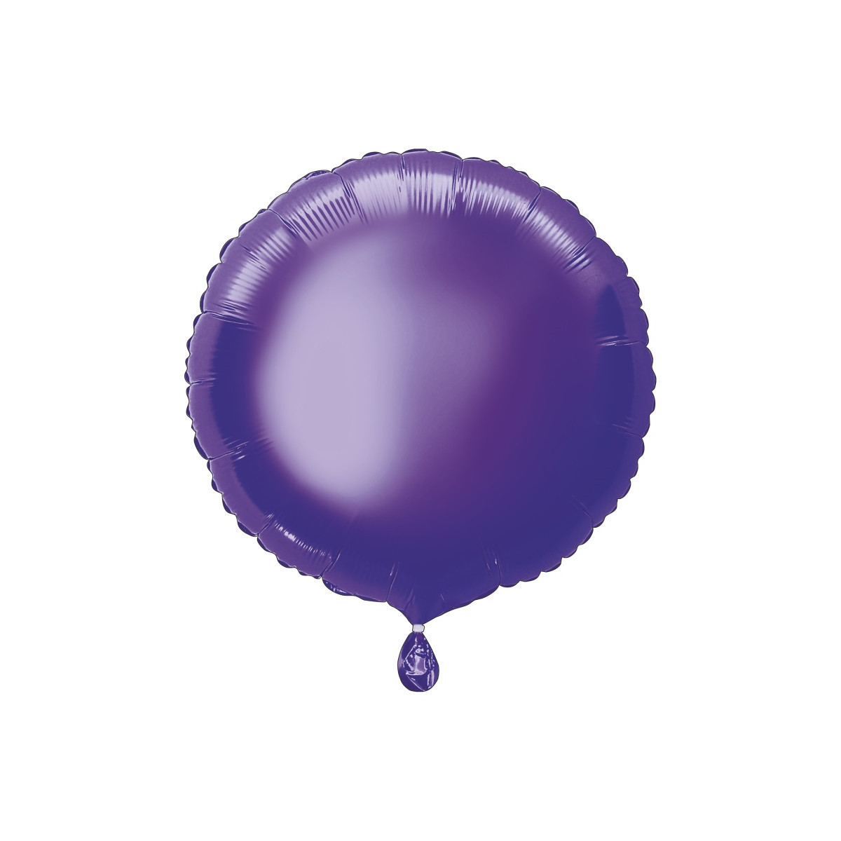 Purple Round Foil Balloon - Inflated Purple Round Foil Balloon - Inflated
