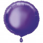 Purple Round Foil Balloon - Inflated Purple Round Foil Balloon - Inflated