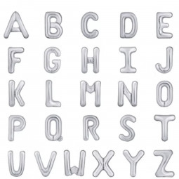 Create your own AIR-FILLED Balloon Banner! - Silver