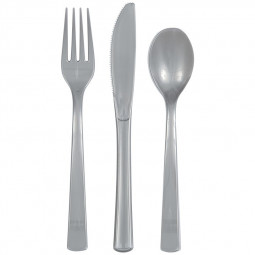 Silver Plastic Cutlery