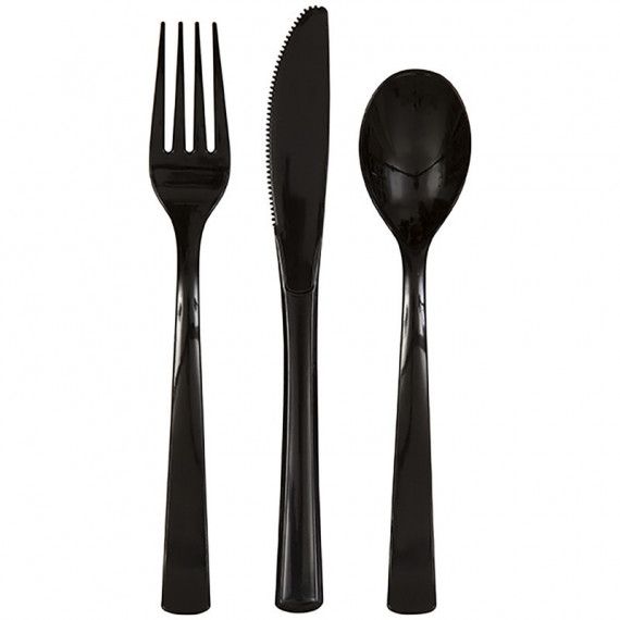 Black Plastic Cutlery Black Plastic Cutlery