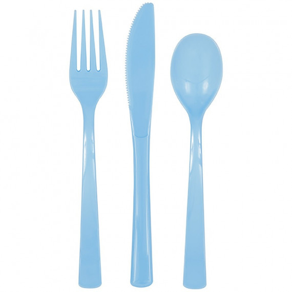 Light Blue Plastic Cutlery Light Blue Plastic Cutlery