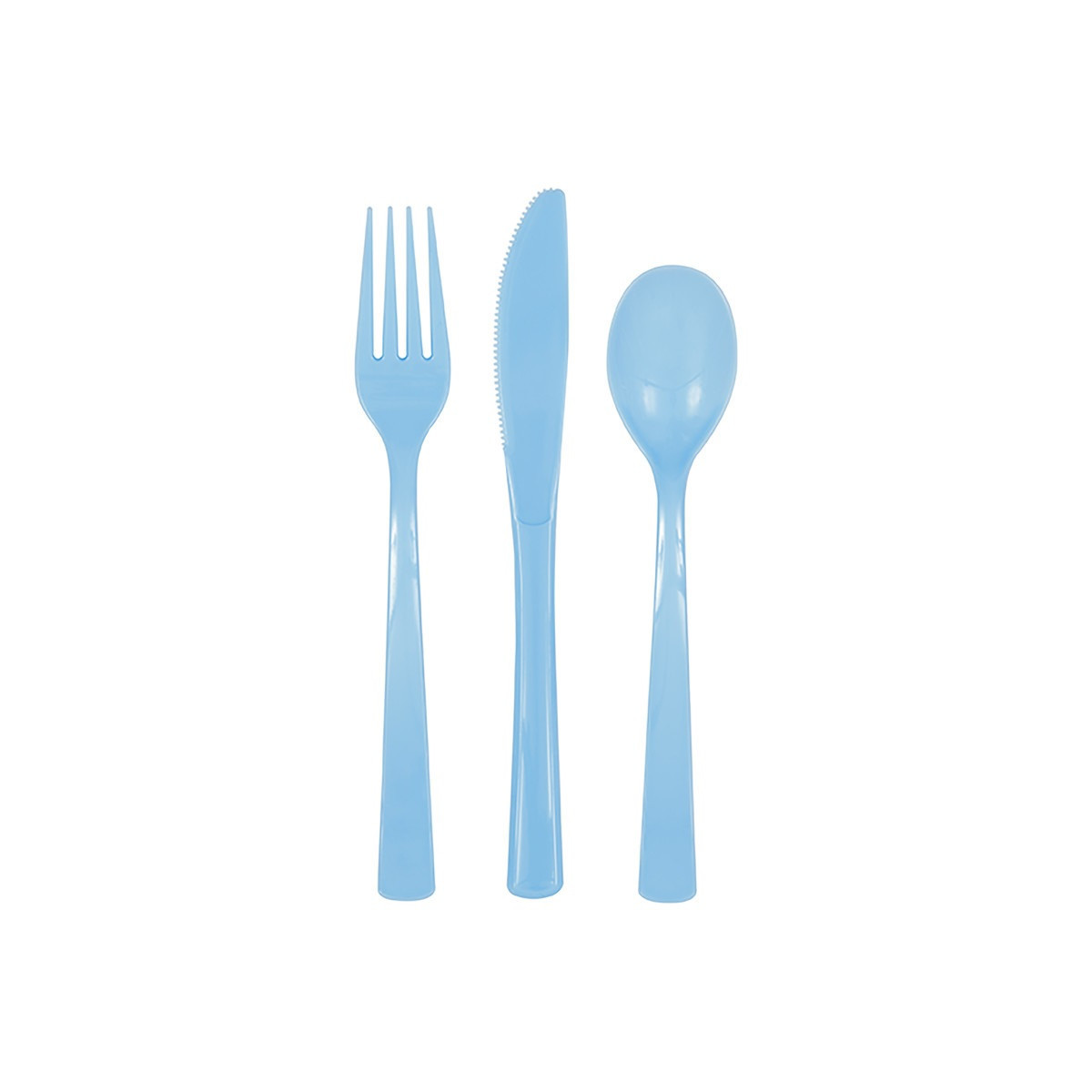 Light Blue Plastic Cutlery Light Blue Plastic Cutlery