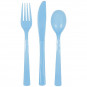 Light Blue Plastic Cutlery Light Blue Plastic Cutlery