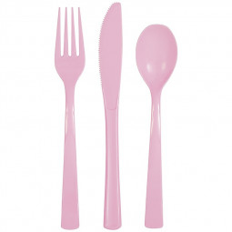 Light Pink Plastic Cutlery
