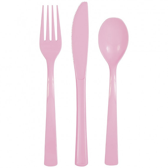 Light Pink Plastic Cutlery Light Pink Plastic Cutlery